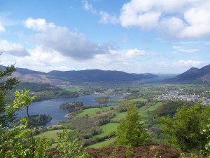 View over Keswick from Walla Crag 