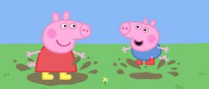 Peppa and George love jumping in muddy puddles, everyone loves jumping in muddy puddles...
